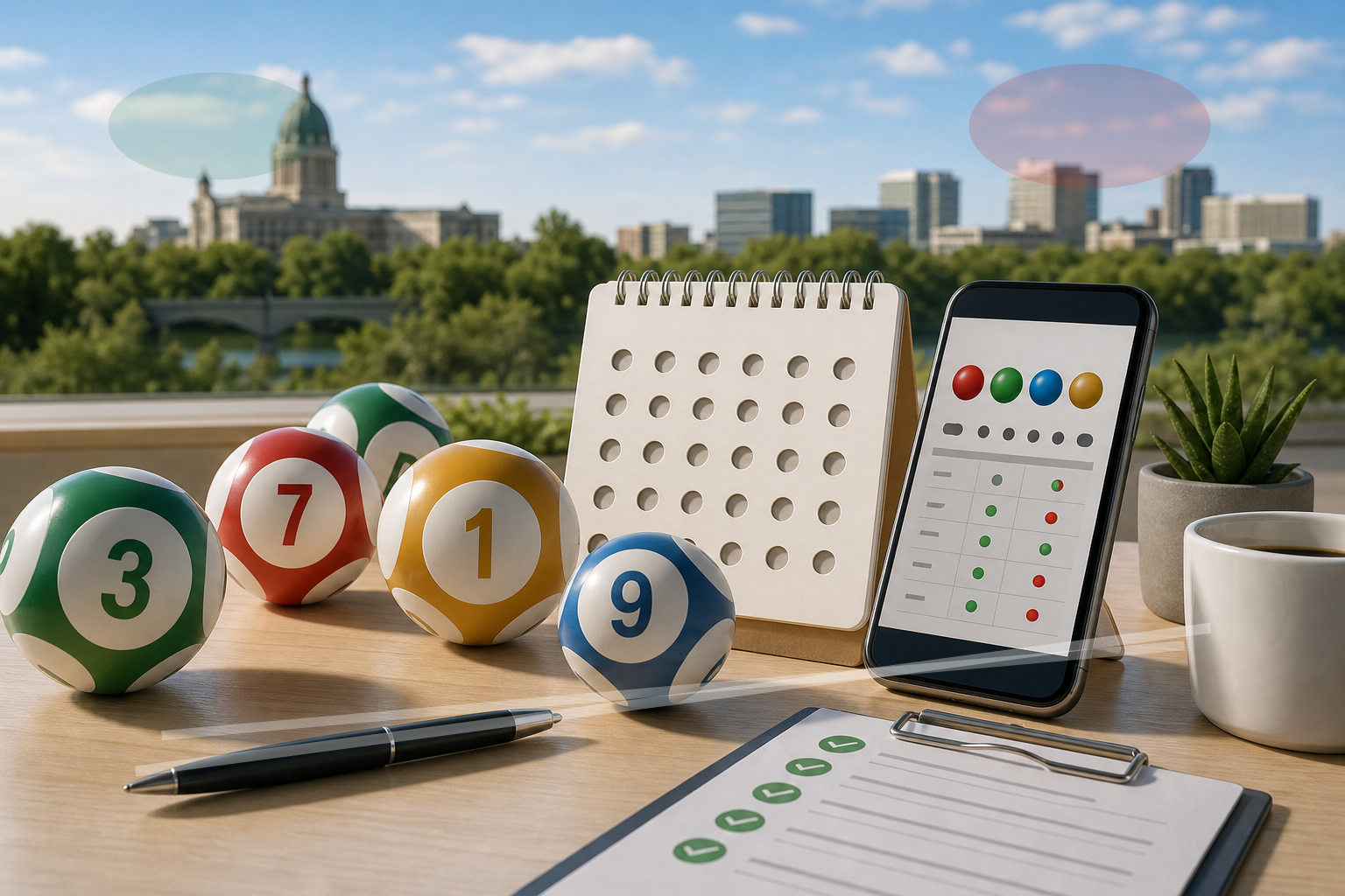 Saskatchewan lottery result checks on laptop and phone